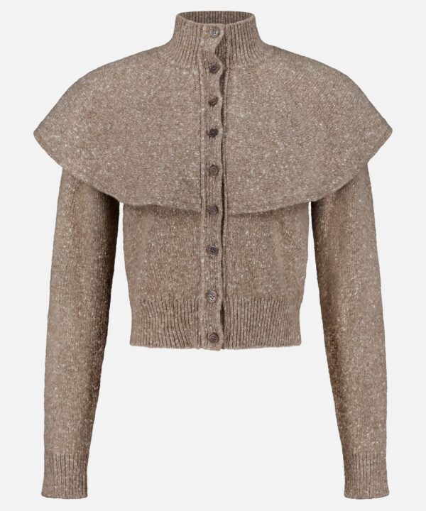 Cashmere Turtleneck Cardigan Sweater