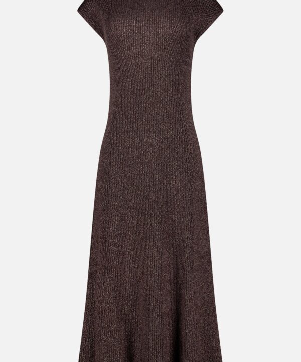 Crewneck Cap Sleeve Column Dress