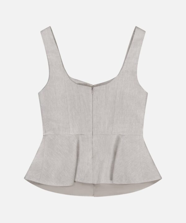 Catalan Lace Front Linen Top - Image 3