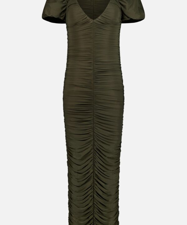 Lupine Gathered Maxi Dress
