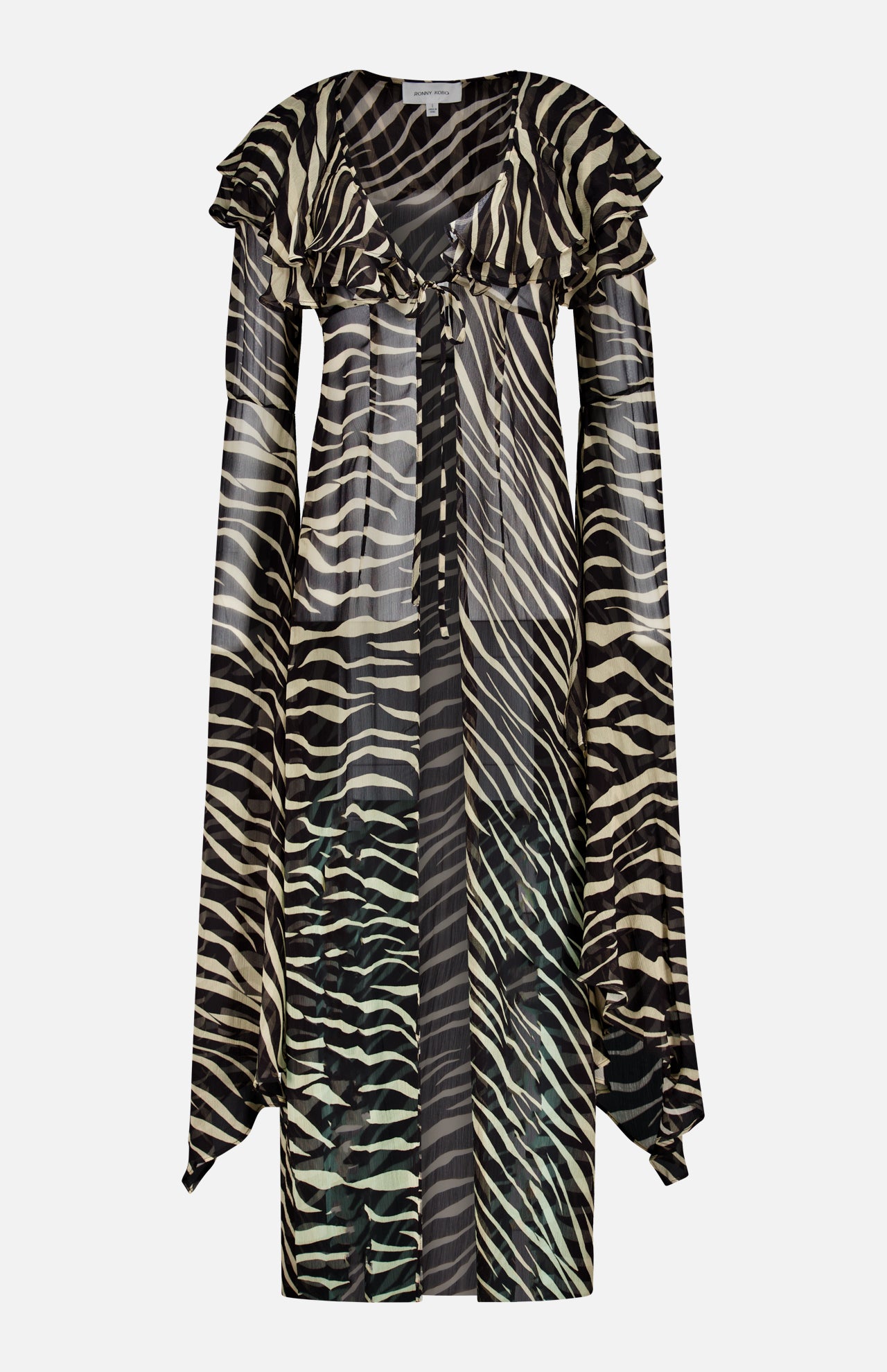 Kyle Zebra Print Maxi Top