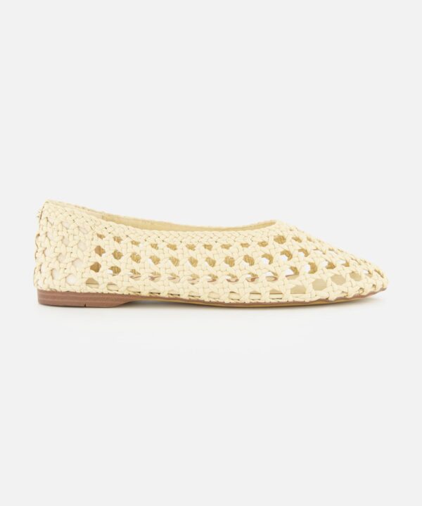 Shira Woven Leather Flat