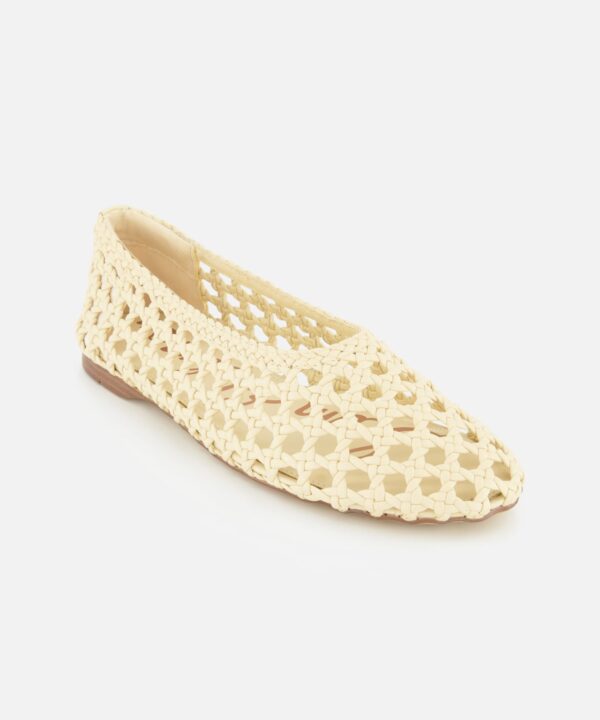 Alternative view of Shira Woven Leather Flat