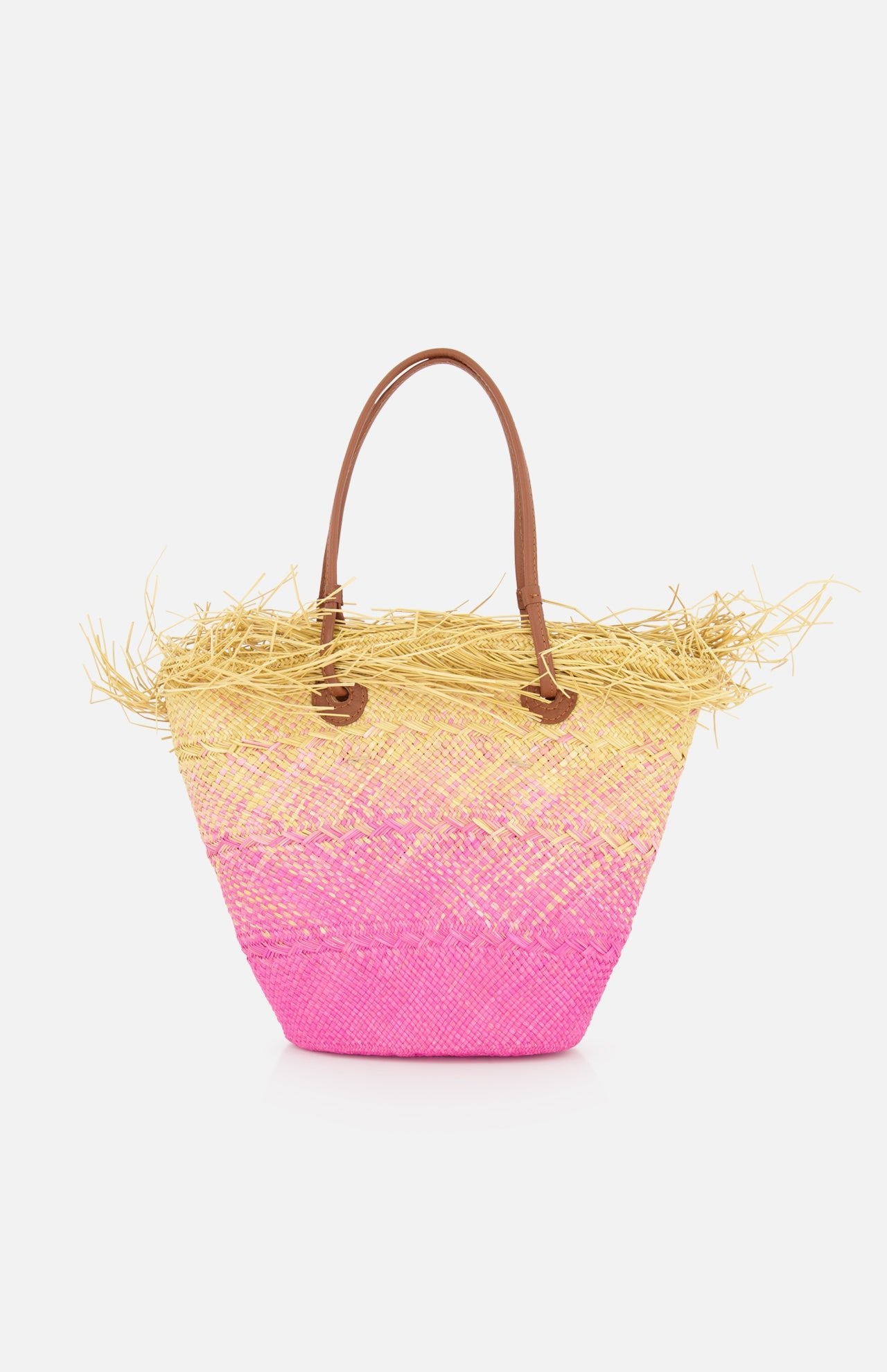 Baby Ombre Basket with Frayed Border Bag - Image 4