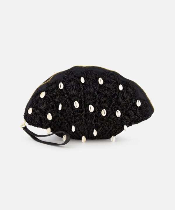 Seashell Embroidered Clutch