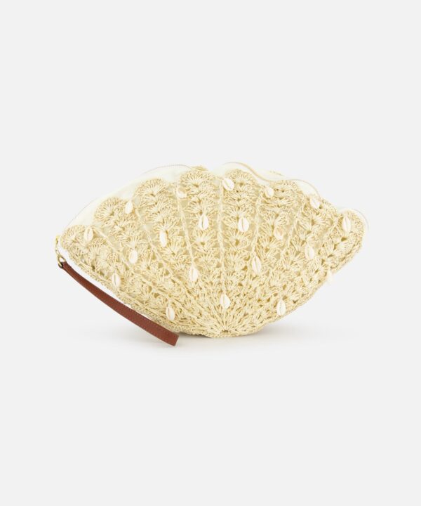 Sensi Studio Seashell Embroidered Clutch