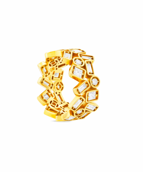 Alternative view of Mosaic White Diamond Eternity Band