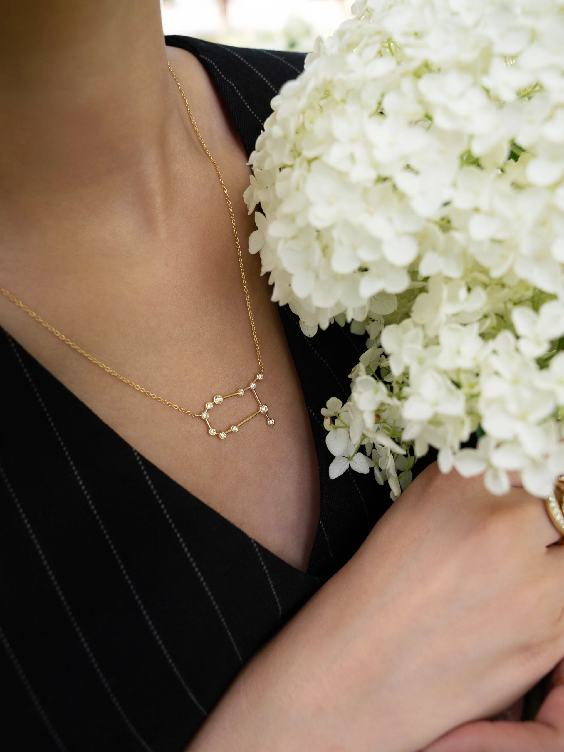 Gemini Diamond Constellation Necklace - Image 4
