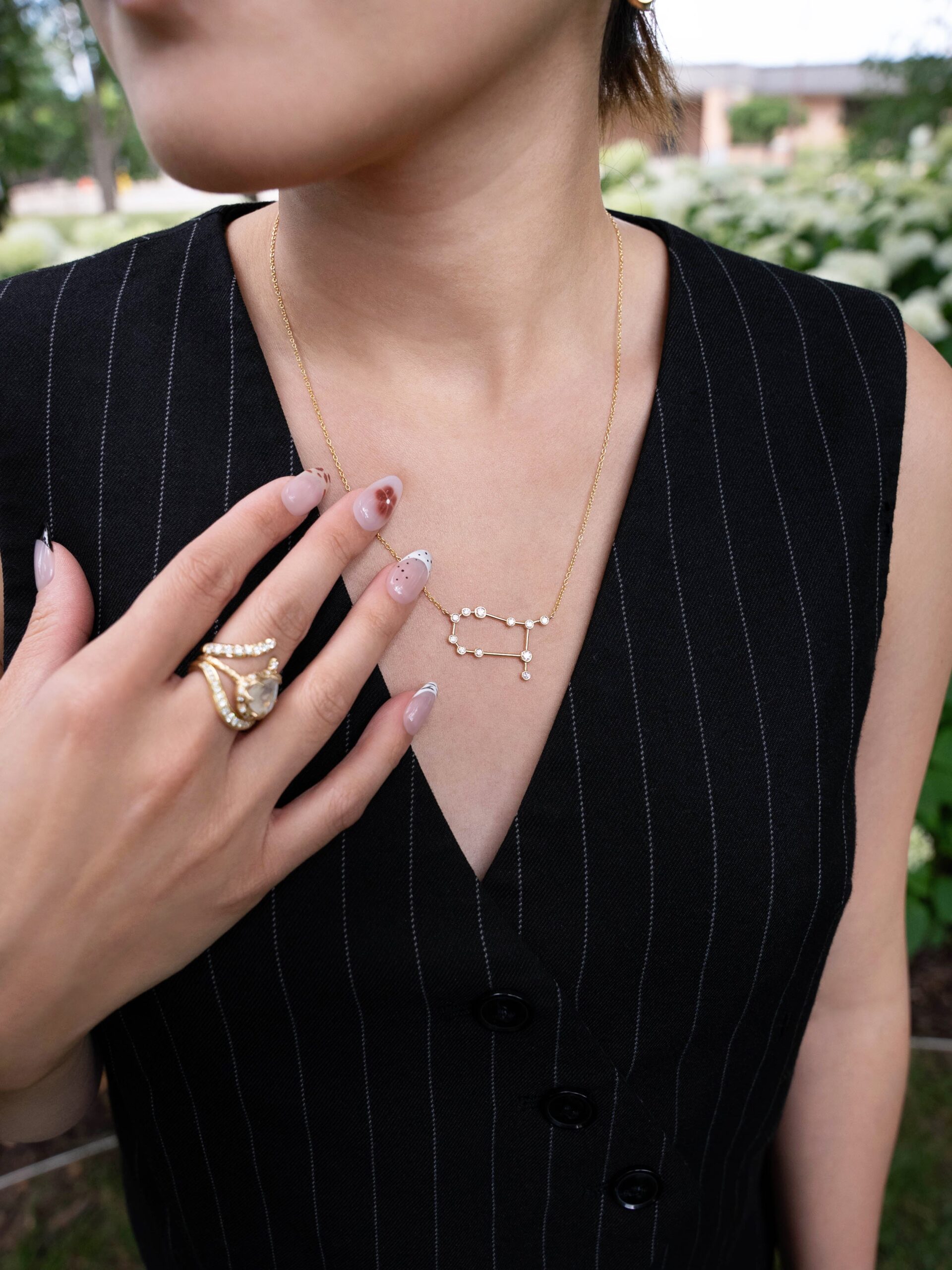 Gemini Diamond Constellation Necklace - Image 2