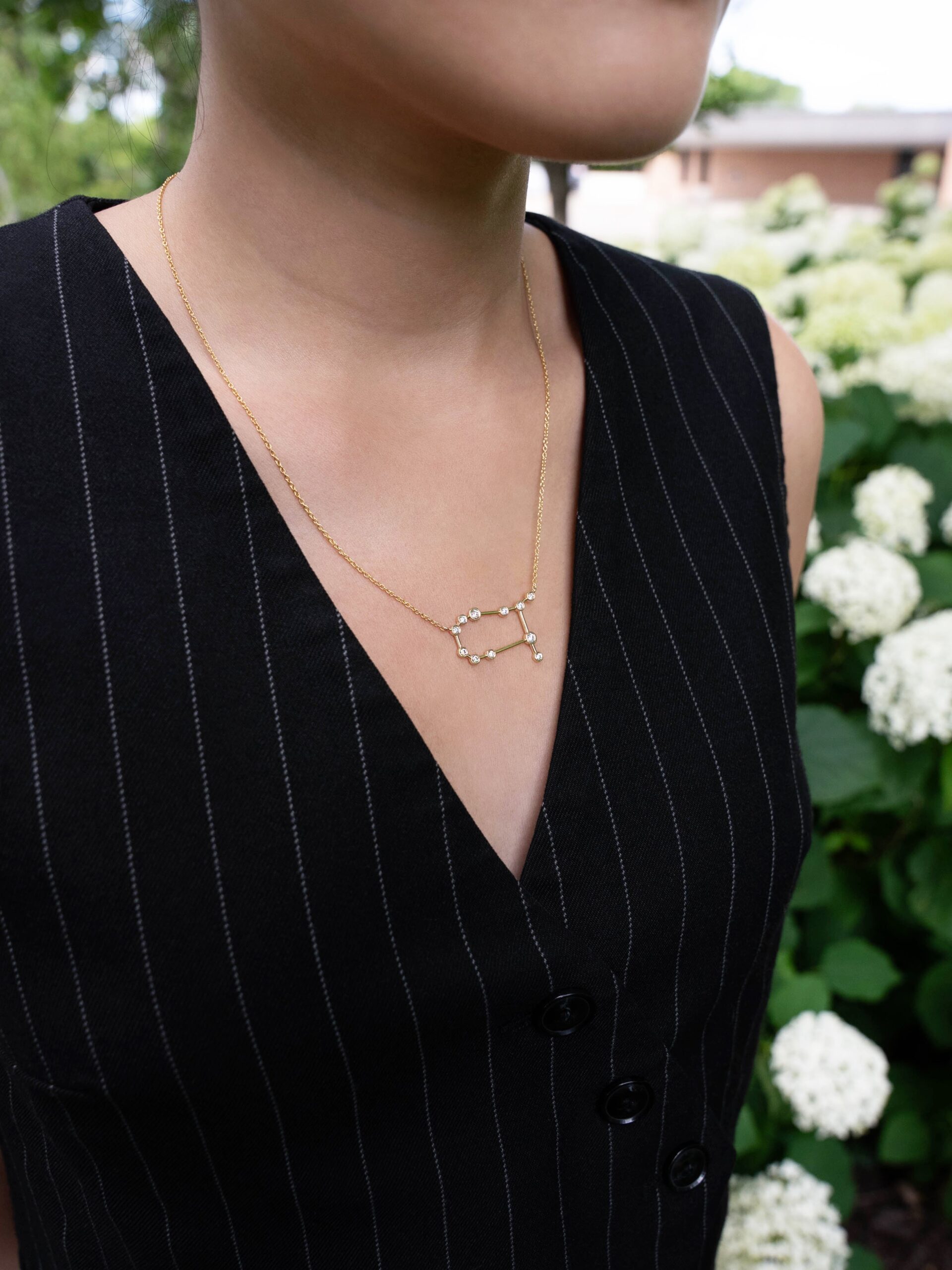 Gemini Diamond Constellation Necklace - Image 3