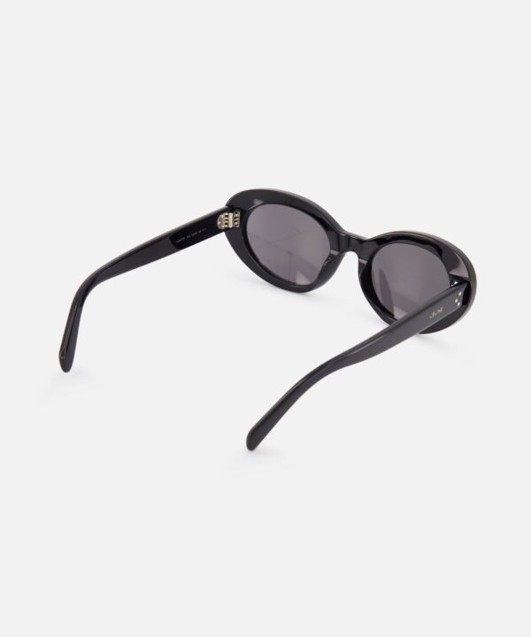 Cat Eye Grey Lens Black Sunglasses - Image 3