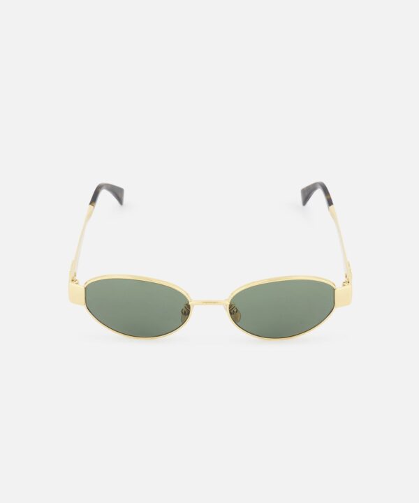 Oval Metal Gold Sunglasses