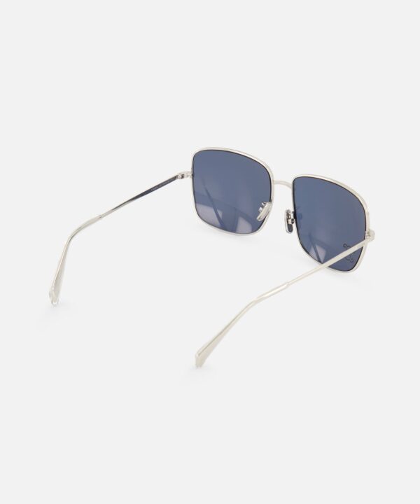 Square Oversized Blue Lens Sunglasses - Image 3