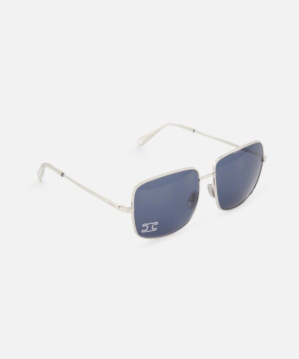 Alternative view of Square Oversized Blue Lens Sunglasses