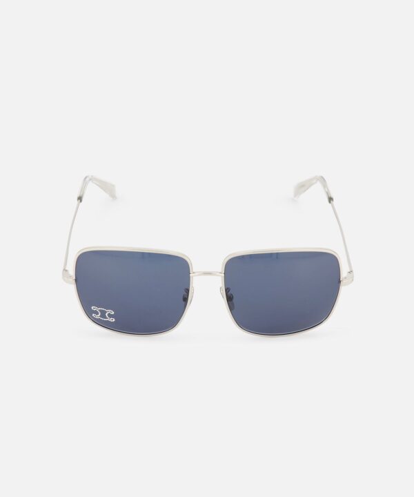 Square Oversized Blue Lens Sunglasses