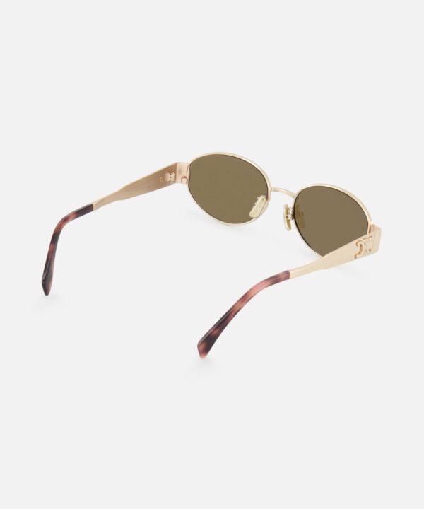 Celine Oval Gold Sunglasses - Image 3