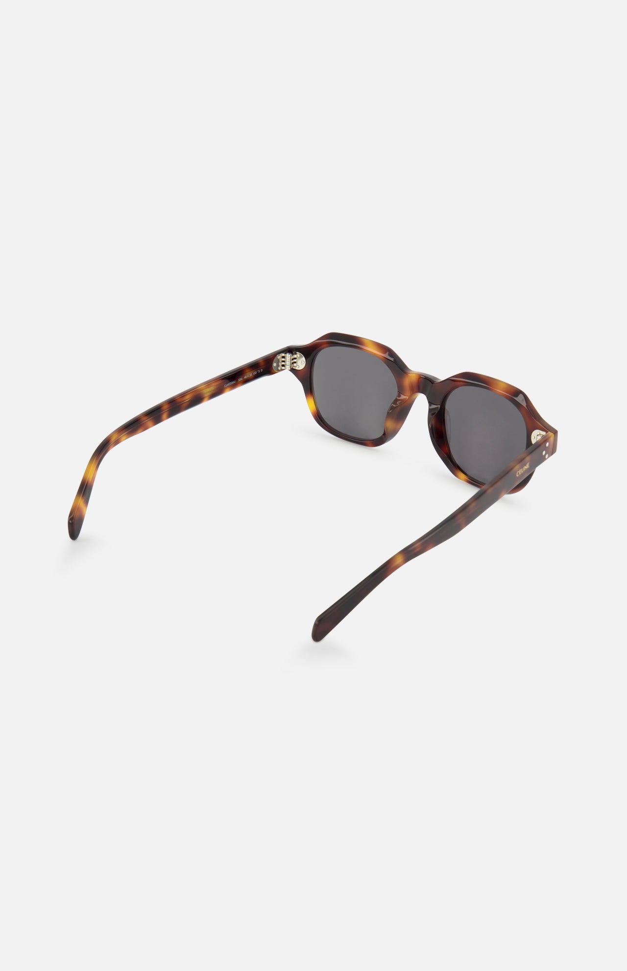 Celine Round Brown Tortoiseshell Sunglasses - Image 3