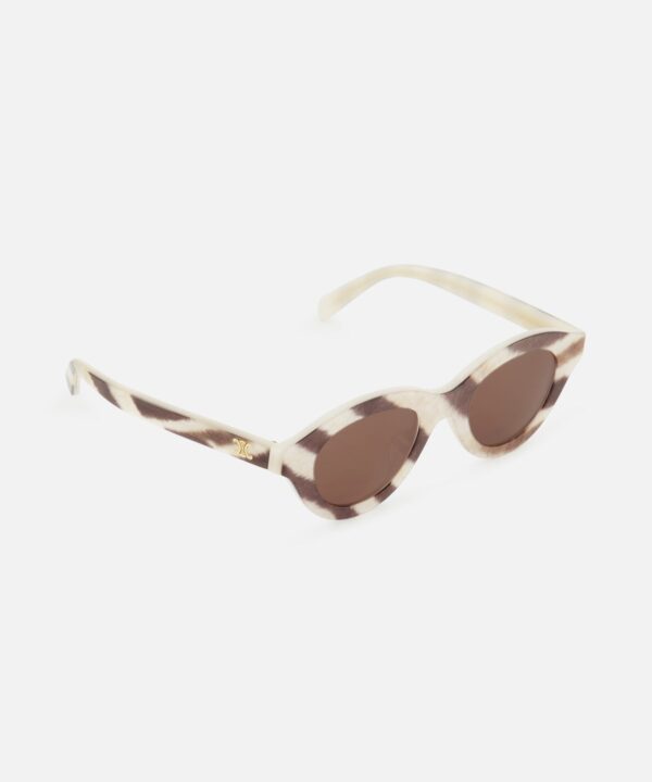 Alternative view of Celine Round Animal Print Sunglasses