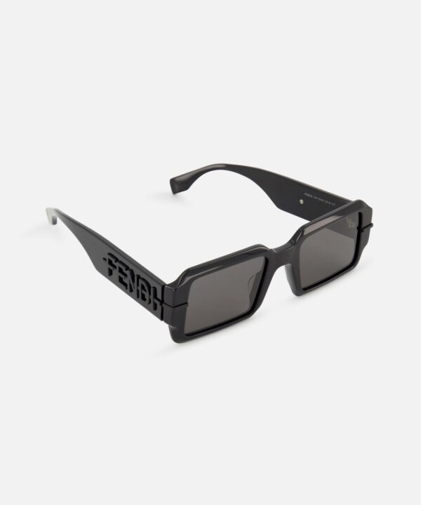 Alternative view of Fendi Rectangular Black Sunglasses