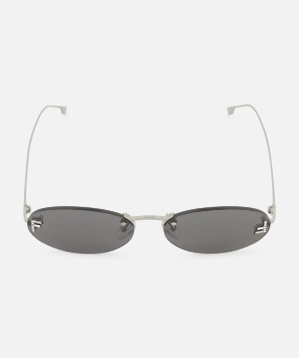 Fendi Oval Silver Sunglasses