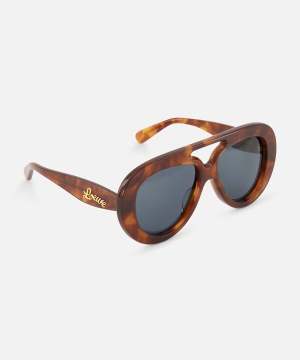 Alternative view of Loewe Aviator Brown Tortoiseshell Sunglasses