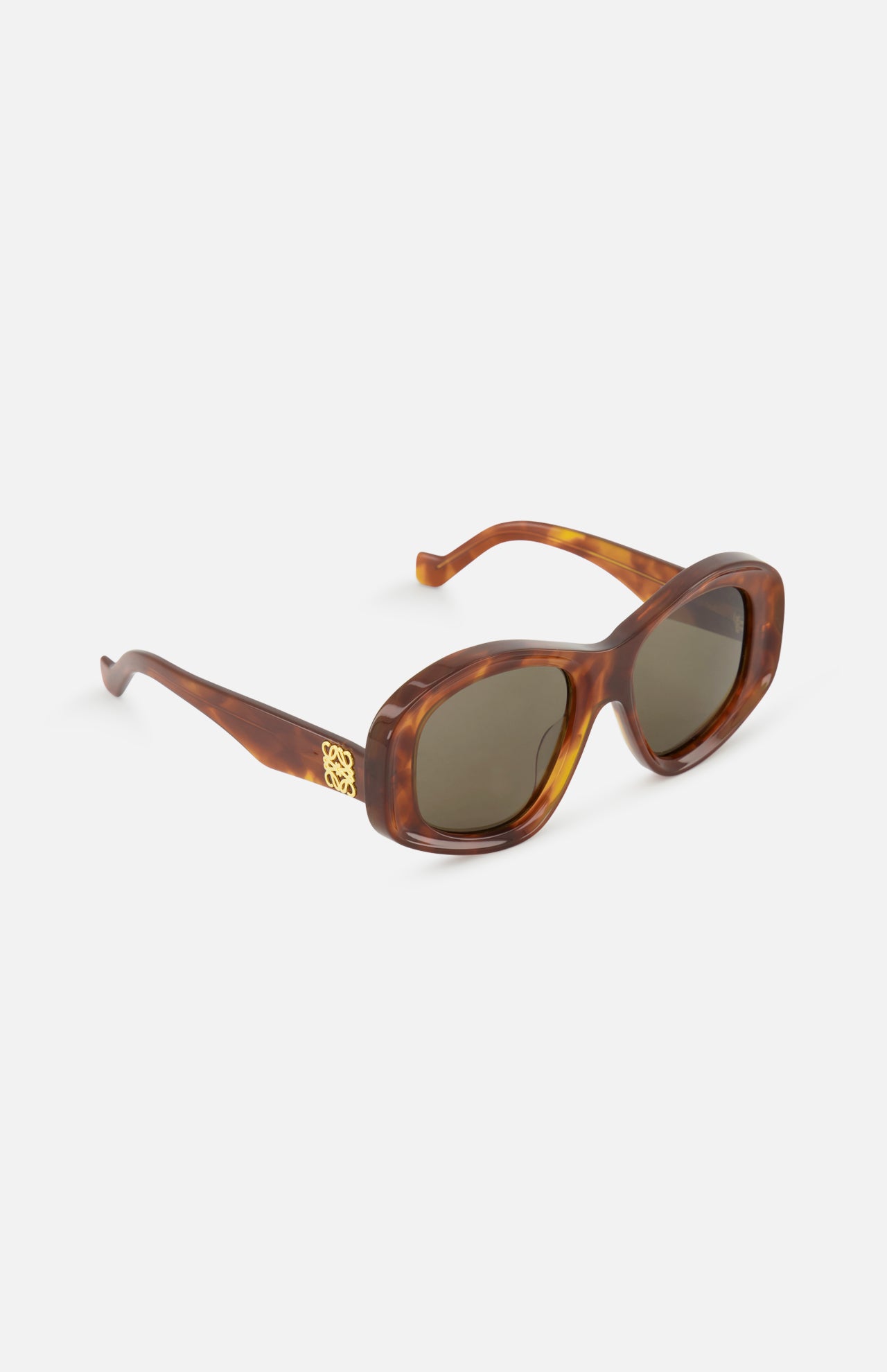 Loewe Oval Brown Tortoiseshell Sunglasses - Image 2