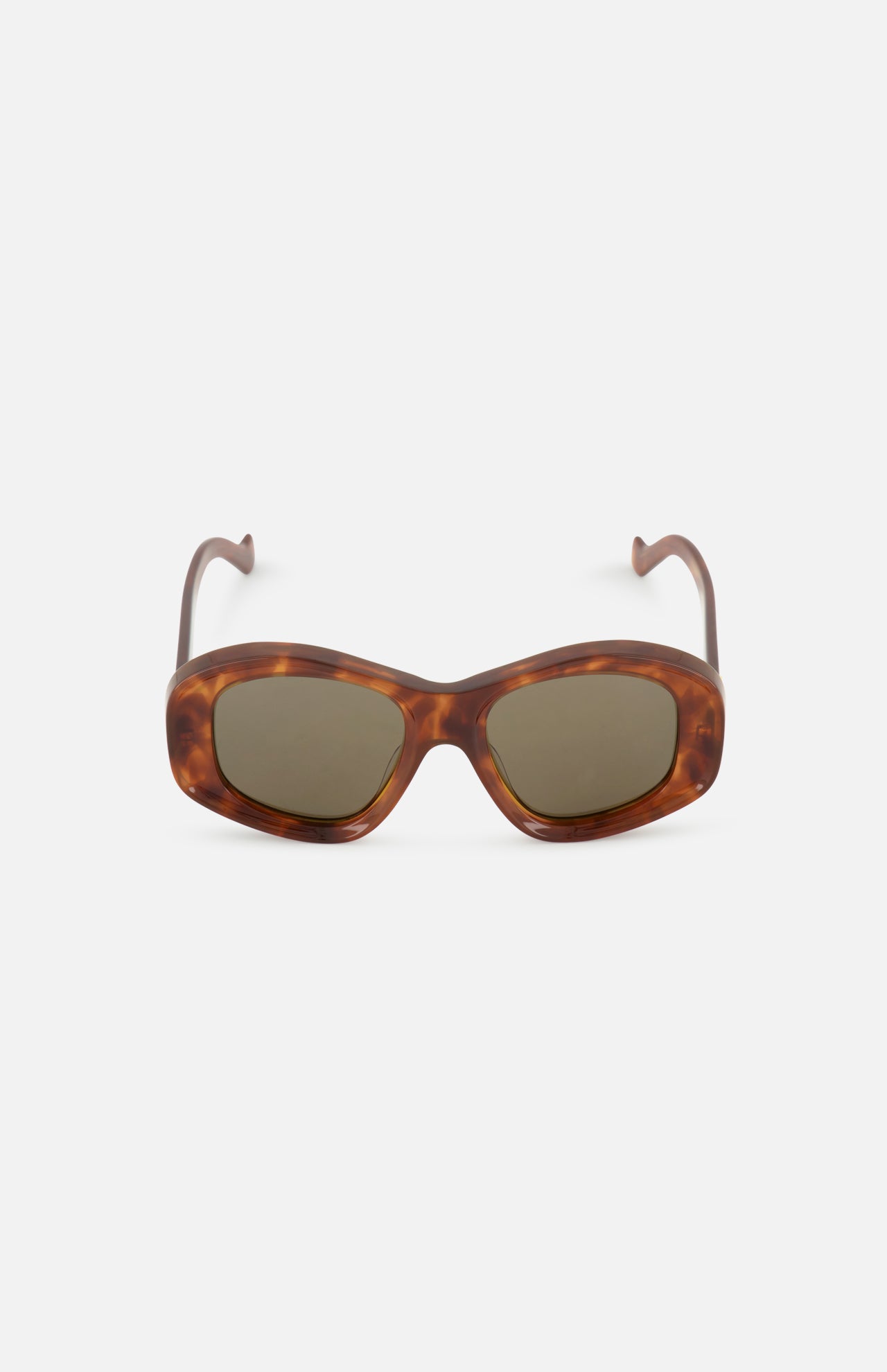 Loewe Oval Brown Tortoiseshell Sunglasses