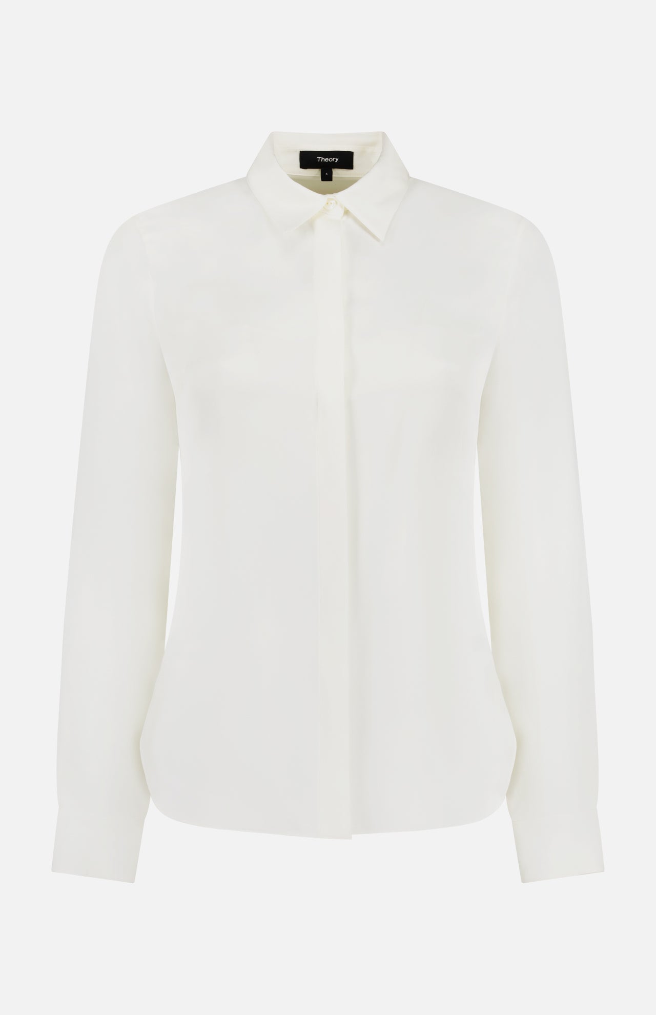 Classic Fitted Shirt in Silk Georgette