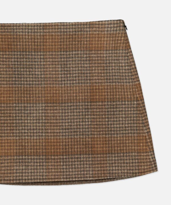 Clean Plaid Mini Skirt - Image 3
