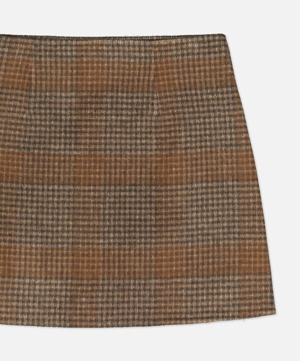 Clean Plaid Mini Skirt - Image 4