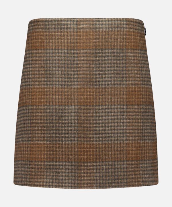 Clean Plaid Mini Skirt