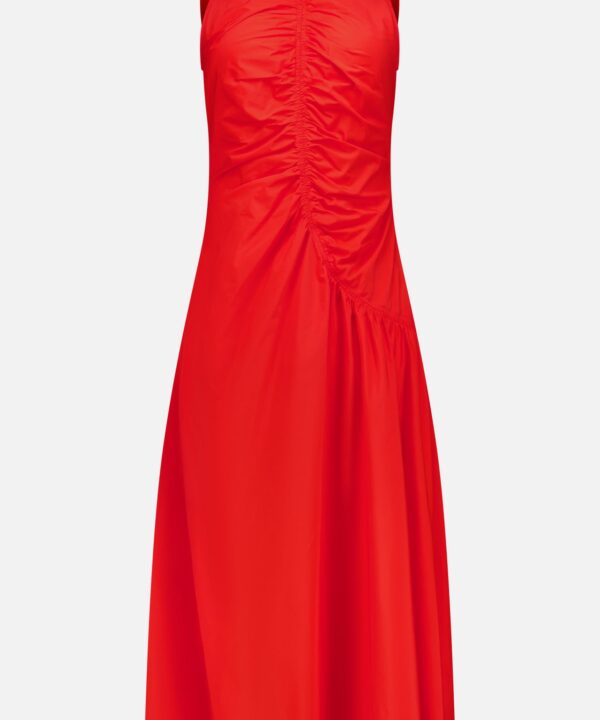 Asymmetrical Ruched Tank Dress