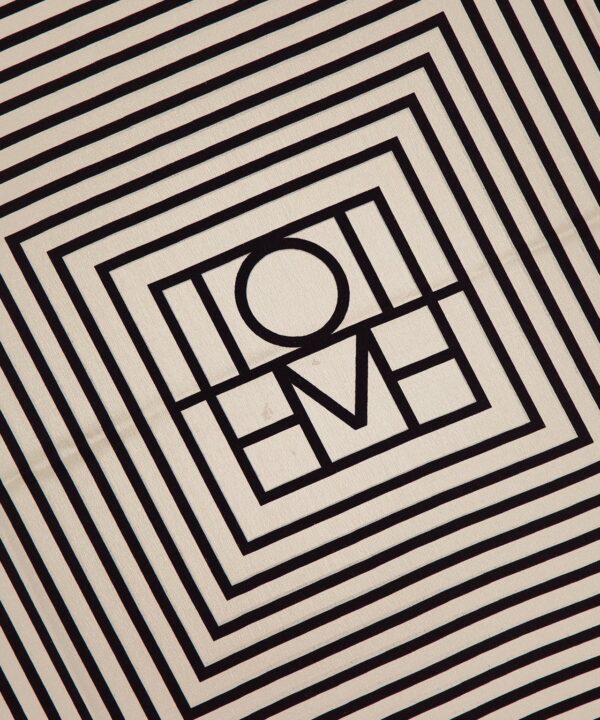 Alternative view of Centered Monogram Silk Scarf