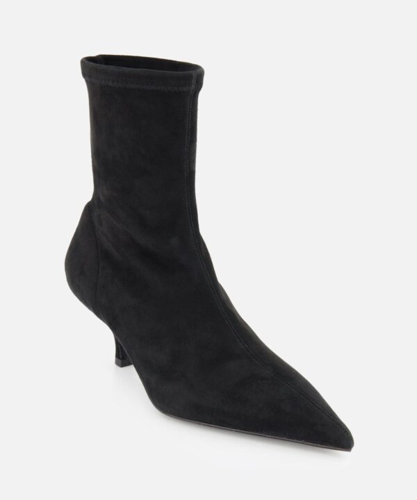Suede Heeled Sock Boot - Image 2