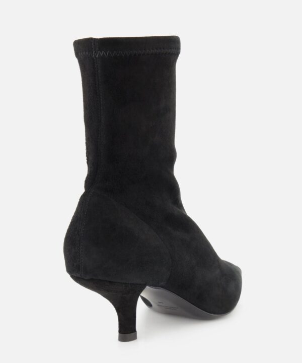 Suede Heeled Sock Boot - Image 3