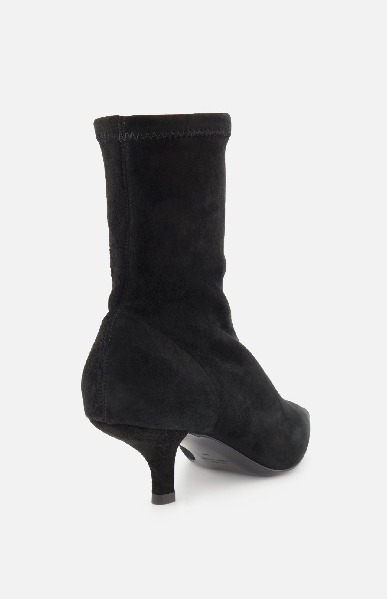 Suede Heeled Sock Boot - Image 3