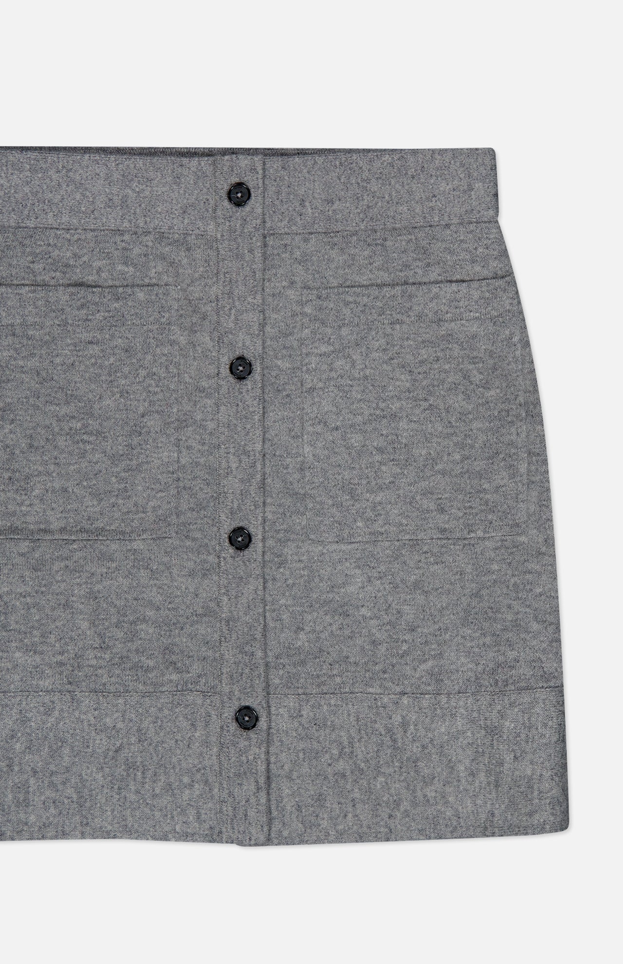Buttoned Cashmere Skirt - Image 3