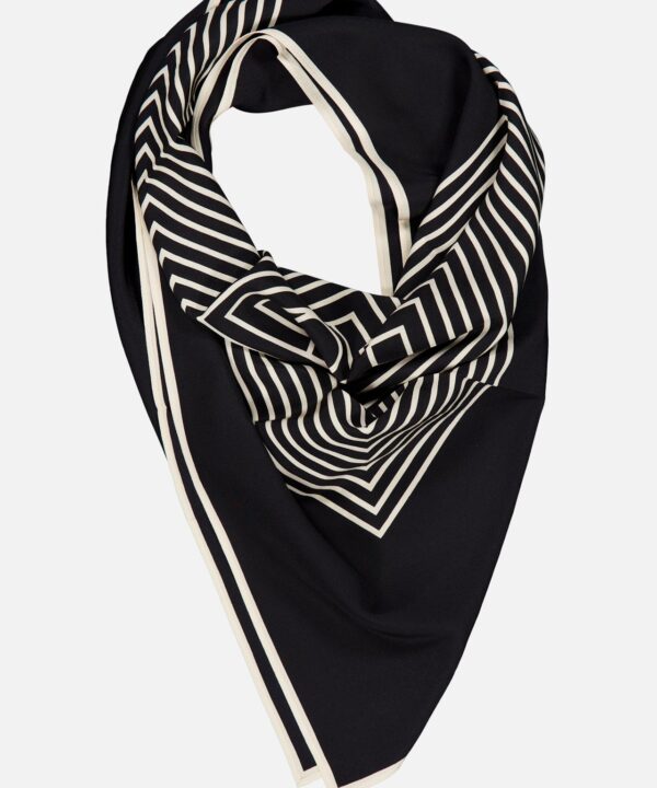 Centered Monogram Silk Scarf - Image 3