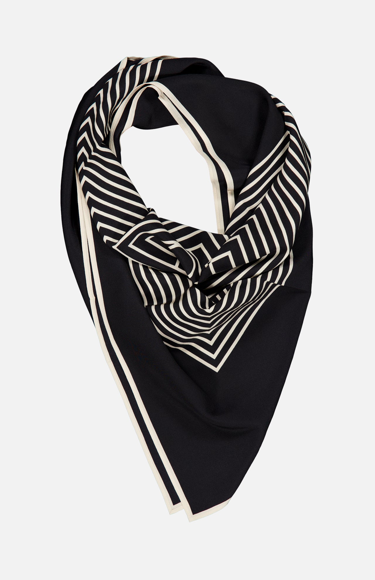 Centered Monogram Silk Scarf - Image 3