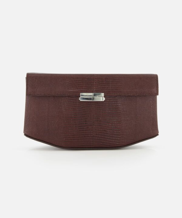 Toteme Clip Lizard-Embossed Shoulder Bag