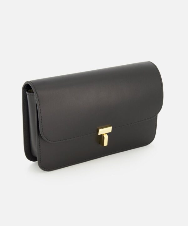 Alternative view of Toteme T-Lock Leather Crossbody Bag