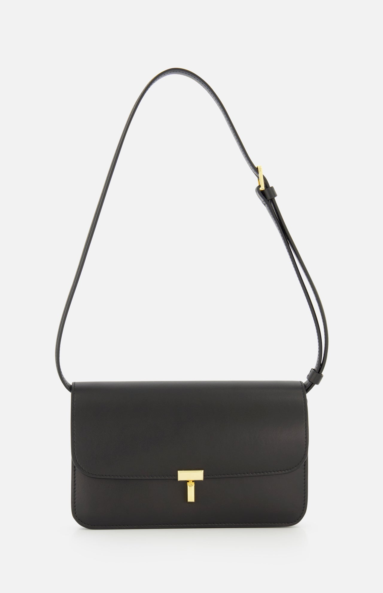 Toteme T-Lock Leather Crossbody Bag