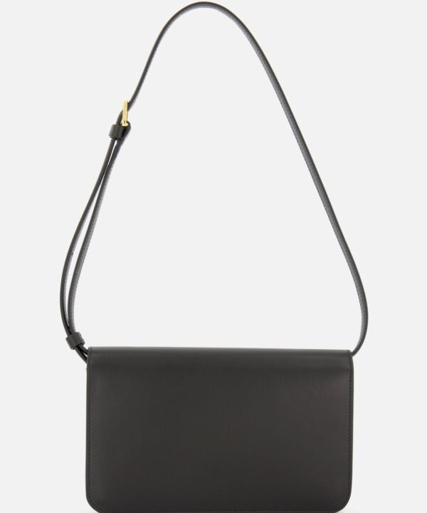 Toteme T-Lock Leather Crossbody Bag - Image 3