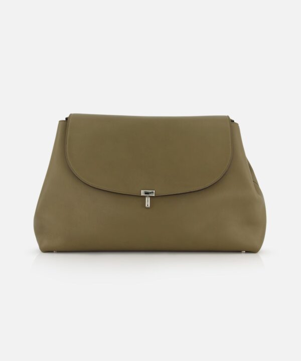 T-Lock Leather Satchel Bag