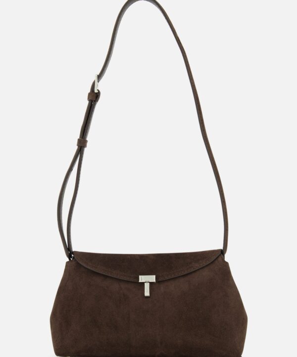 Toteme T-Lock Suede Clutch