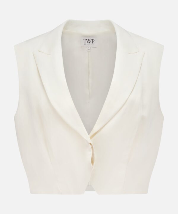 Cropped Tailored Vest