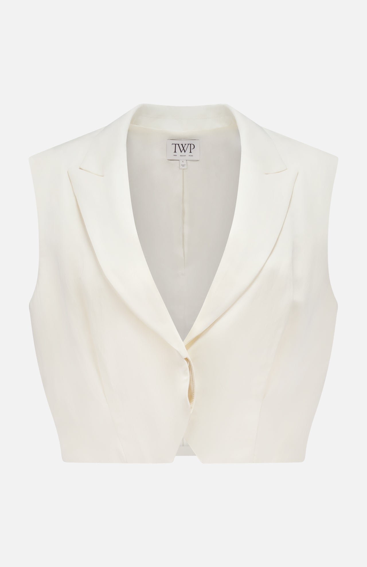 Cropped Tailored Vest