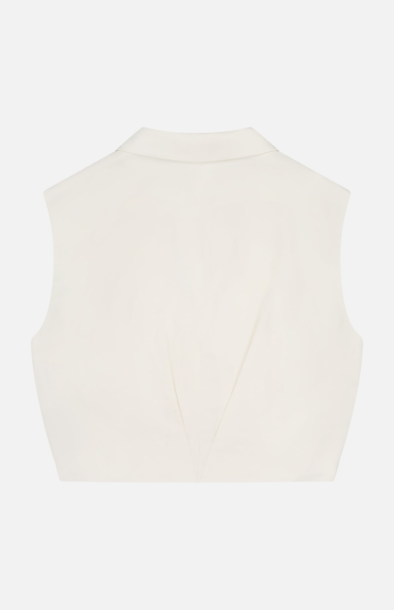 Cropped Tailored Vest - Image 3