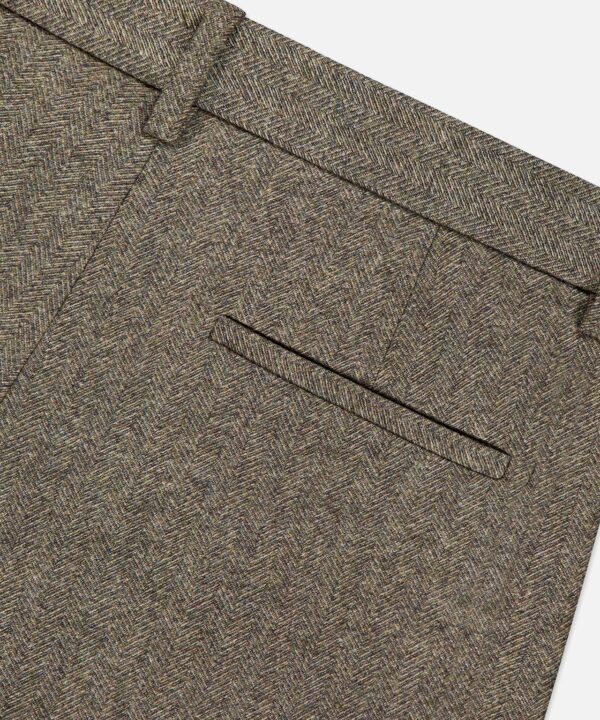 Avery Herringbone Wide Leg Trouser - Image 4