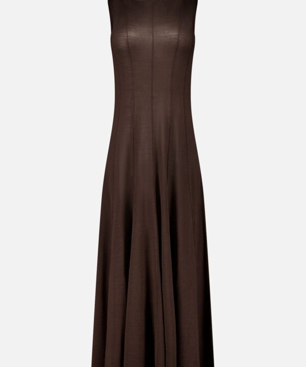 Funnel Neck Sleeveless Dress